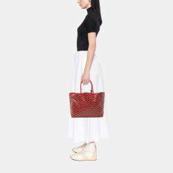 Pre Owned Goyard Red Goyardine Saint Louis PM