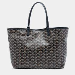 Pre Owned Goyard Black Goyardine Saint Louis PM