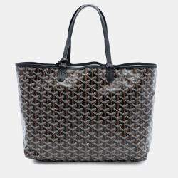Pre Owned Goyard Black Goyardine Saint Louis PM