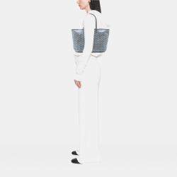 Pre Owned حقيبة يد جويارد سانت لويس قماش مغطى غوياردين رمادي PM