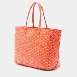 Pre Owned Goyard Goyard Orange Goyardine Saint Louis PM
