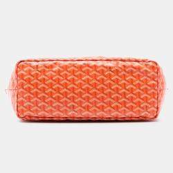 Pre Owned Goyard Goyard Orange Goyardine Saint Louis PM