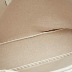 مملوكة مسبقًا Goyard Saint Louis PM White Goyardine Coated Canvas and Leather Tote