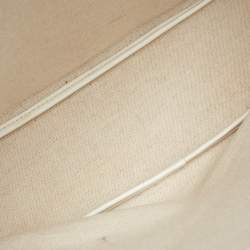 مملوكة مسبقًا Goyard Saint Louis PM White Goyardine Coated Canvas and Leather Tote