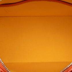 Pre Owned Goyard Orange Goyardine Vendome Mini
