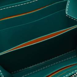 Pre Owned محفظة غويارد ماتينيون "بي إم" كانفاس مقوى غوياردين أخضر وجلد