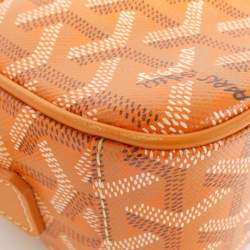 Pre Owned Goyard Ama Capvert Orange Coated Canvas Shoulder Bag