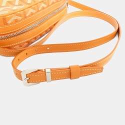 Pre Owned Goyard Ama Capvert Orange Coated Canvas Shoulder Bag