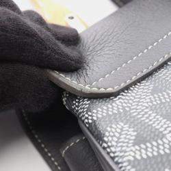 Pre Owned حقيبة جويارد ميني سايغون كانفاس مقوى وجلد رمادي متعدد الألوان