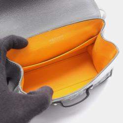 Pre Owned حقيبة جويارد ميني سايغون كانفاس مقوى وجلد رمادي متعدد الألوان