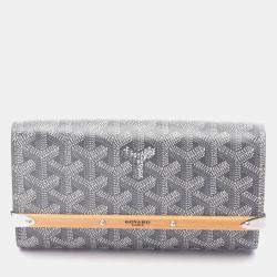 Pre Owned حقيبة كيس صغيرة جويارد قماش مغلفة وخشب رمادي