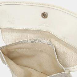 مملوكة مسبقًا Goyard Saint Louis Gm Tote Bag Large Shoulder Coated Canvas And Leather White Gray