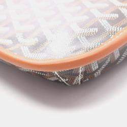 مملوكة مسبقًا Goyard Crucier Messenger Bag Shoulder Coated Canvas And Leather Black Brown Multicolor