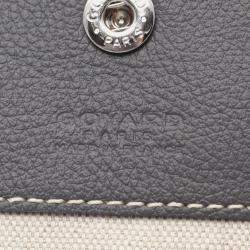 Pre Owned Goyard Saint Louis Pm Tote Bag Coated Canvas And Leather Gray White