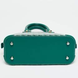 Pre Owned حقيبة ساتشيل جويرد فيندوم ميني قماش مغلف جويردين أخضر وجلد