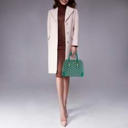 Pre Owned حقيبة ساتشيل جويرد فيندوم ميني قماش مغلف جويردين أخضر وجلد