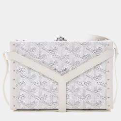 Pre Owned حقيبة غويارد غوياردين مينوديه ترانك بيضاء