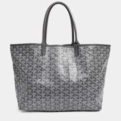مملوكة مسبقًا Goyard 2014 Grey Goyardine St. Louis PM Tote with Pouch