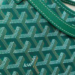 Pre Owned Goyard Green Goyardine Chien Gris Pet Carrier