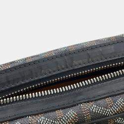 Pre Owned Goyard Cupvert Black Pvc Leather Size Pm