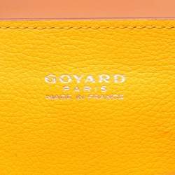 Pre Owned Goyard Saigon Mini Handbag Coated Canvas And Leather Black Brown White