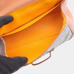 Pre Owned Goyard Saigon Mini Handbag Coated Canvas And Leather Black Brown White