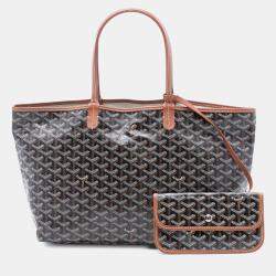 مملوكة مسبقًا Goyard Black Goyardine Saint Louis PM