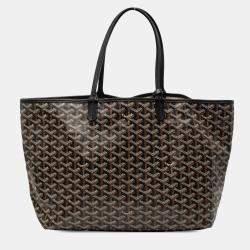 Pre Owned Goyard Black Goyardine Saint Louis PM