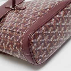 Pre Owned حقيبة ظهر غويارد ألبين صغيرة جلد و قماش مقوى غوياردين أسود