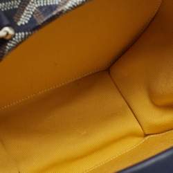 Pre Owned Goyard Alto Hatbox Trunk Navy Blue Goyardine Coated Canvas and Leather Top Hanlde Bag