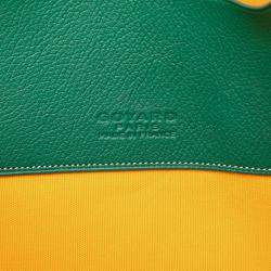 Pre Owned Goyard Green Goyardine Senat MM