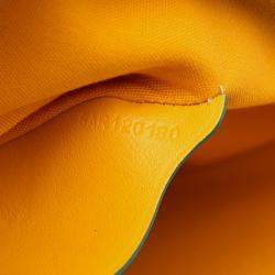 Pre Owned Goyard Green Goyardine Senat MM