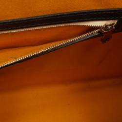 Pre Owned Goyard Saigon MM Black Goyardine Coated Canvas and Leather Top Handle Bag