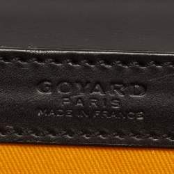 Pre Owned Goyard Saigon MM Black Goyardine Coated Canvas and Leather Top Handle Bag