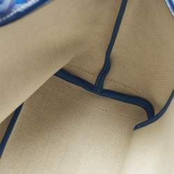Pre Owned Goyard Artois PM Blue Goyardine Coated Canvas Tote