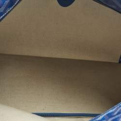 Pre Owned Goyard Artois PM Blue Goyardine Coated Canvas Tote