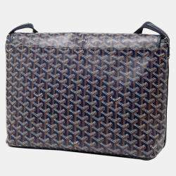 Pre Owned Goyard Blue Goyardine Capetien MM Messenger Bag