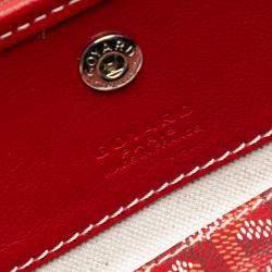 Pre Owned Goyard Red Goyardine Saint Louis PM