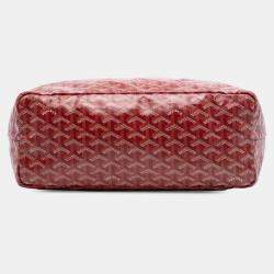 Pre Owned Goyard Red Goyardine Saint Louis PM