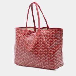 Pre Owned Goyard Red Goyardine Saint Louis PM
