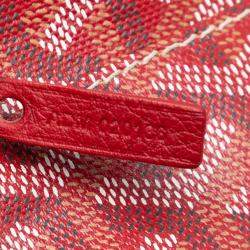 Pre Owned Goyard Red Goyardine Saint Louis PM