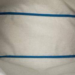 Pre Owned Goyard Blue Goyardine Saint Louis PM