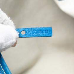 Pre Owned Goyard Blue Goyardine Saint Louis PM