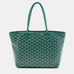 Pre Owned Goyard Green Goyardine Artois PM