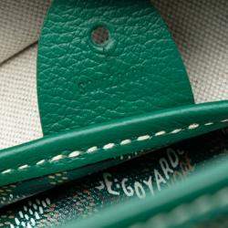 Pre Owned Goyard Green Goyardine Artois PM