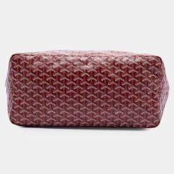 Pre Owned Goyard Red Goyardine Saint Louis GM