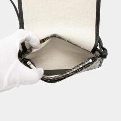 Pre Owned Goyard Black Goyardine Plumet Pocket Wallet