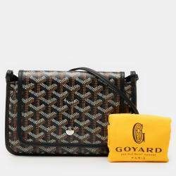 Pre Owned Goyard Black Goyardine Plumet Pocket Wallet