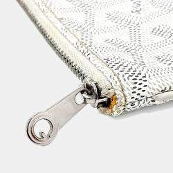 Pre Owned Goyard White PVC Senna MM