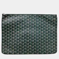 Pre Owned Goyard Black Brown PVC Senna GM